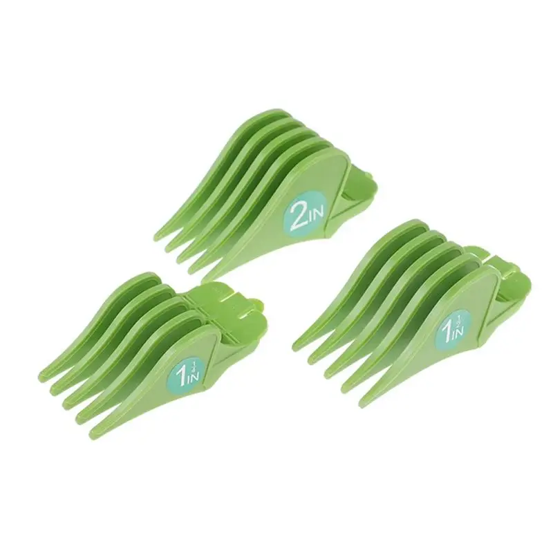 AT21-3PCS Professional Clipper Large Size Limit Comb Trimmer Cutting Guide Clipper Attachment Accessories Size 32/38/51Mm