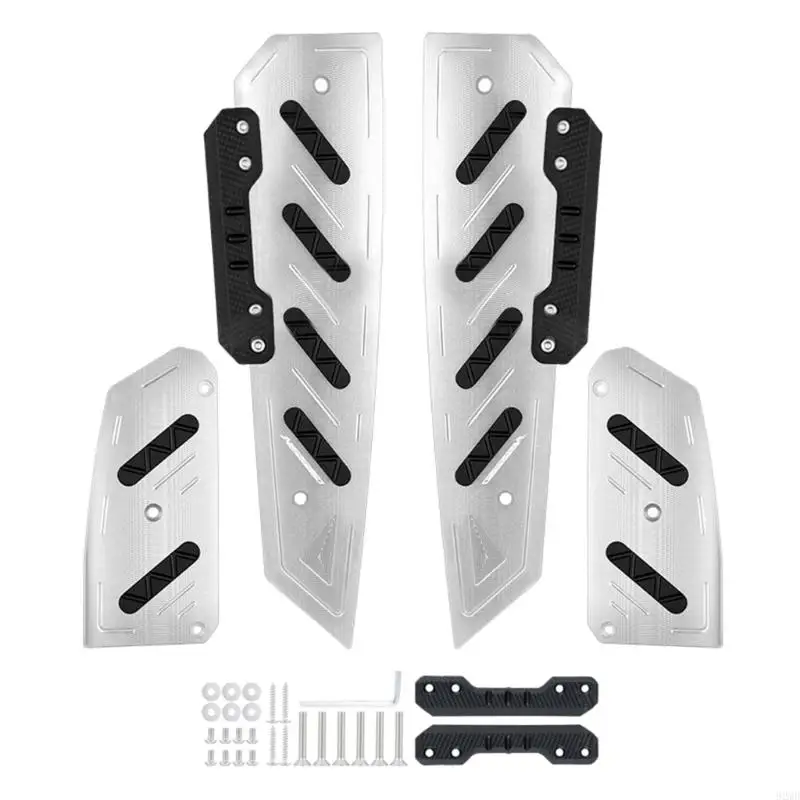 

Aluminum Anti Slip Footrest Pedals Non Skid Surfaces Easy Installation Secure Ridings Tool for 350 NSS350 Motorcycles