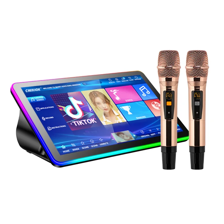 

Magic Sing 4K Karaoke Player With Million Songs Library & DSP Sound Adjustment Jukebox Machine & Wireless Microphone