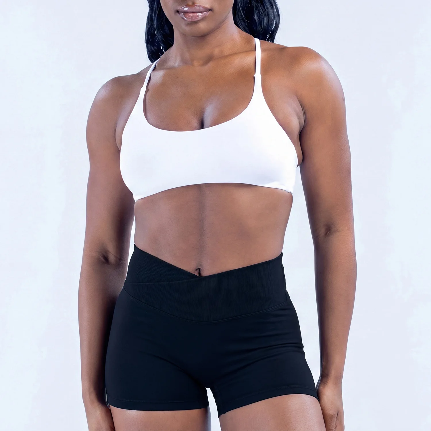 

2PCS DLOG0Seamless Open Back Yoga Suit Women Shockproof Gathering Support Quick Dry Gym Fitness Outdoor Running Sports Tracksuit