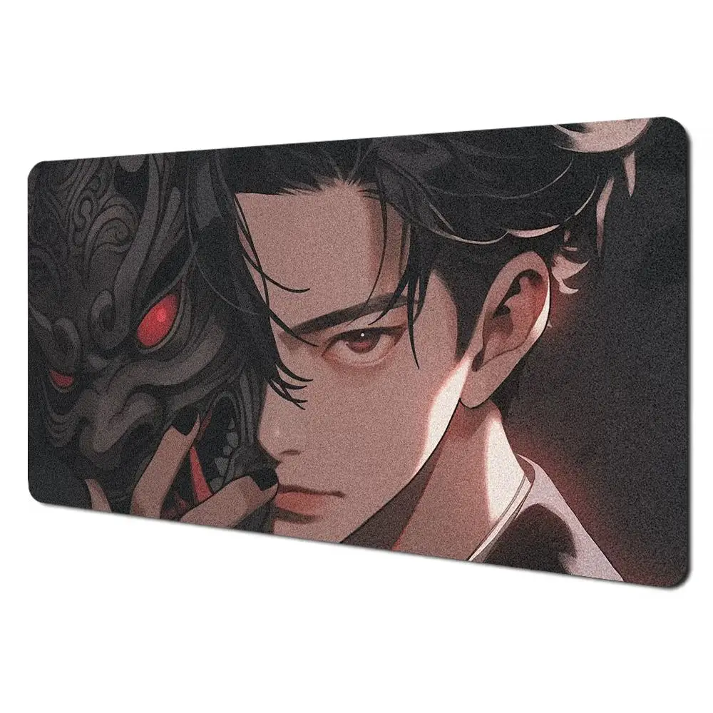 Alas Mouse Anime Girl Masker Besar untuk Komputer, Kantor, Meja Game, Alas Meja XXL Karet Anti-selip untuk Keyboard Gaming, Alas Mouse Panjang untuk Meja