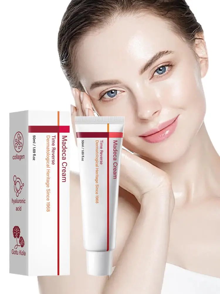 Koreanische Madeca Feuchtigkeitscreme mit Kollagen, Hyaluronsäure und Gotu Kola für Tiefenhydratation, Reduzierung Feiner Linien und Anti-Aging-Wirkung, 50ml