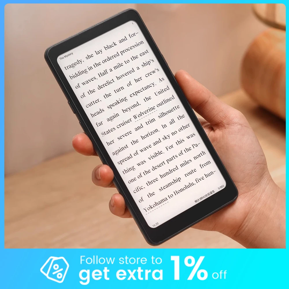 iReader Tango قارئ الكتب الإلكترونية شاشة حبر 1648*824 6.13 بوصة 300PPI قارئ حماية العين 3900 مللي أمبير قارئ الكتب الإلكترونية خفيف الوزن