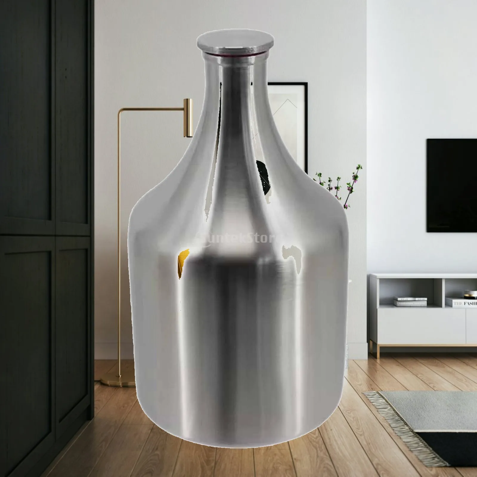 2L Mini Beer Keg Growler Stainless Steel Portable Dispenser System with High Pressure for Homebrew Use