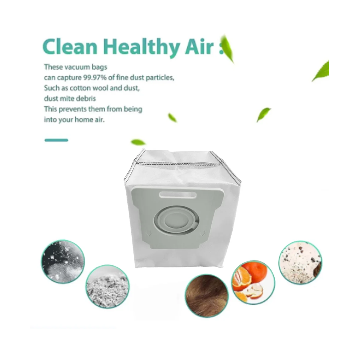 6 peças para i7 + i7 plus i3 e5 e6 e7 s9 s9 + robô saco de pó de carbono ativado acessórios para aspirador de pó