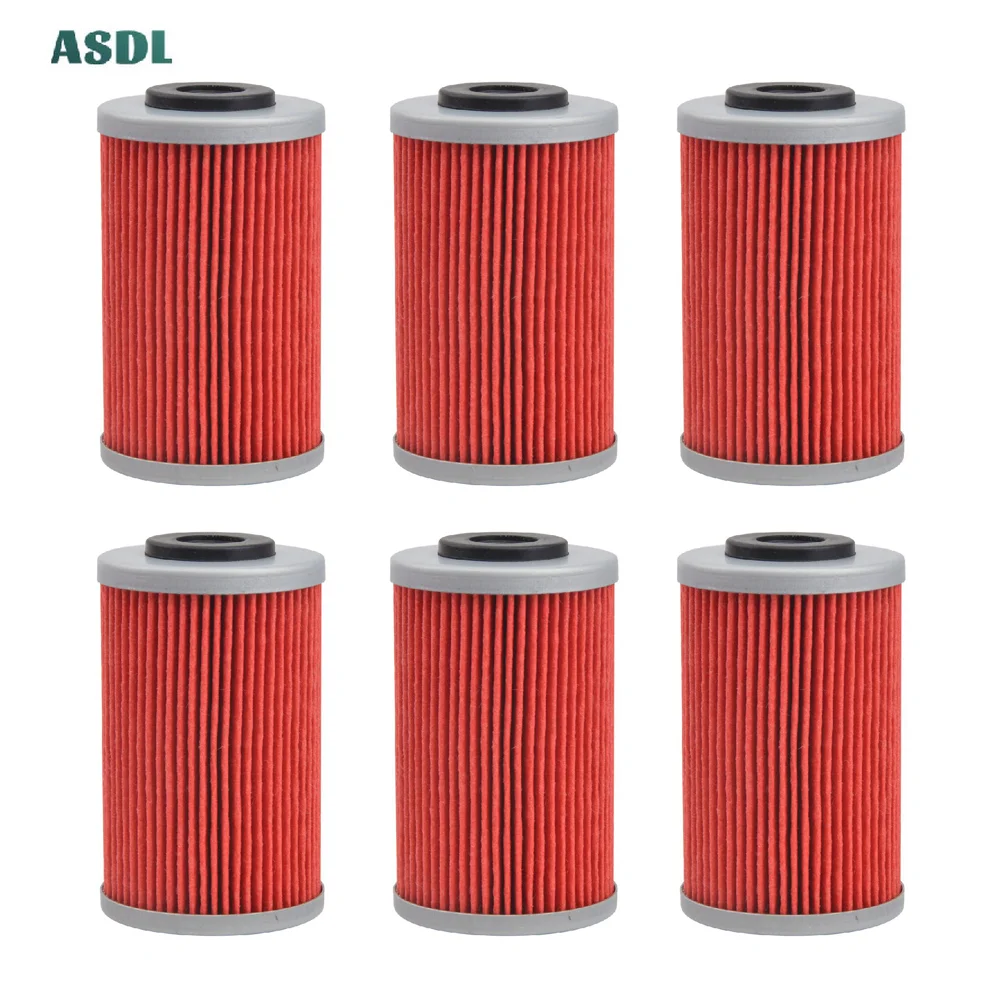 1/4/6 pcs Oil Filter For KT 125 200 250 390 400 450 520 525 540 560 Duke RC EXC R2R EGS EXC EXE SMR SX MXC XC XCW SXS 2003-2021