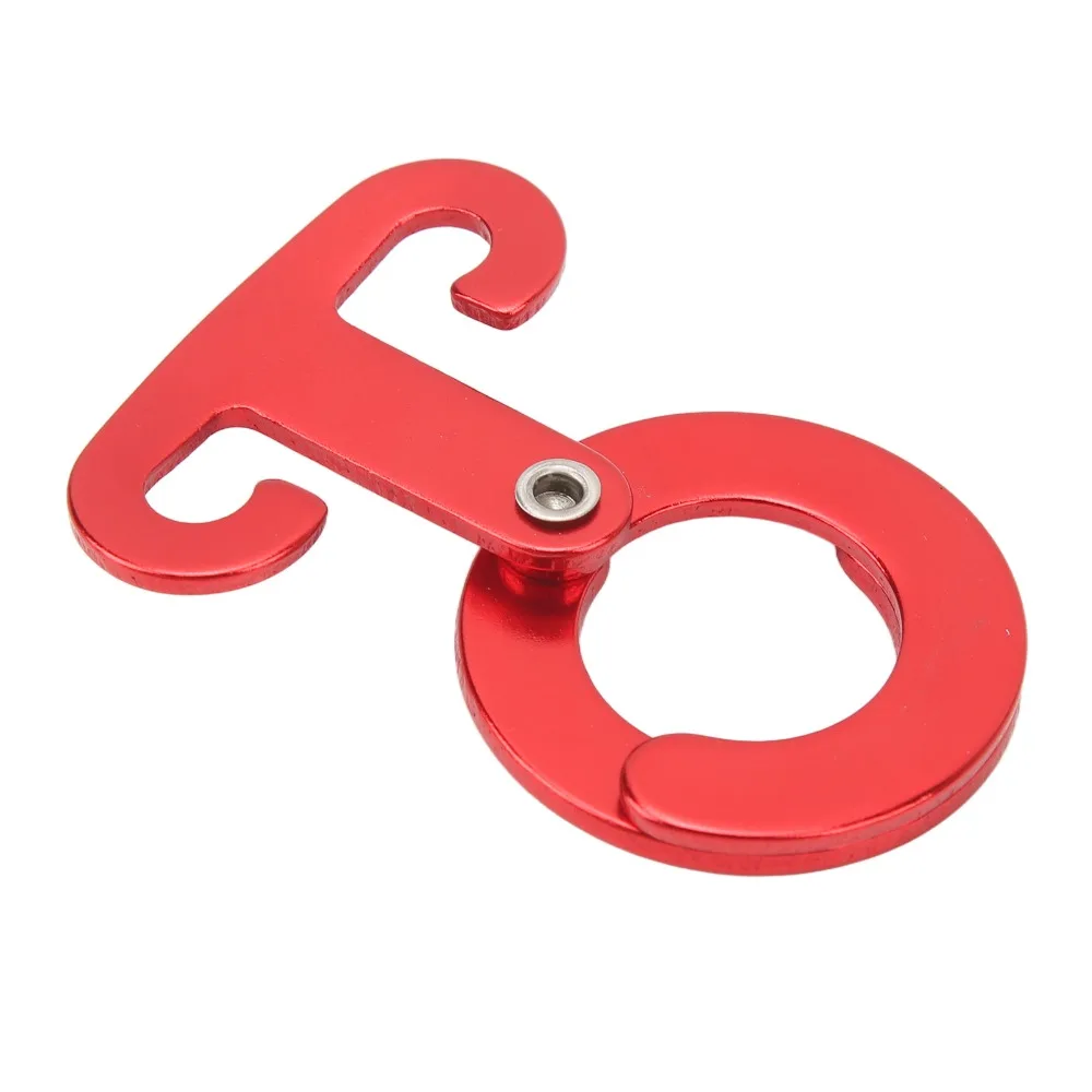 6 Pcs Durable Aluminium Alloy T Ring Hooks Ultralight Portable Camping Rope Buckle Paracord Tensioners Outdoor Tent