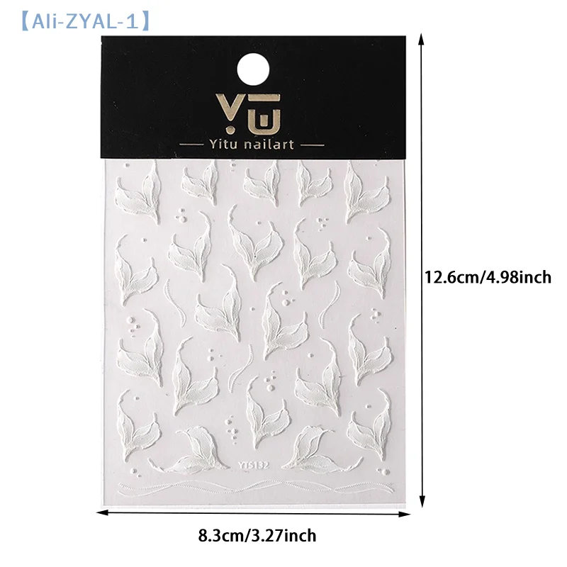 【ZYAL-1】 Fish Tail Nail Stickers Nail Art Stickers Manicure Decals For Women Diy Nail Art Decoration