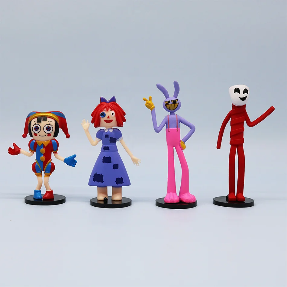8 قطعة-الذهلة لعبة مجسمة السيرك الرقمي ، الهوايات الكرتون الفن الملحقات ، مكافأة أنيمي الهدايا للأطفال ، الكرتون الديكور