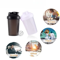 Nowe 500ML butelki Shaker kolorowe białko serwatkowe w proszku butelka do mieszania siłownia Fitness Shaker Outdoor przenośne plastikowe filiżanki