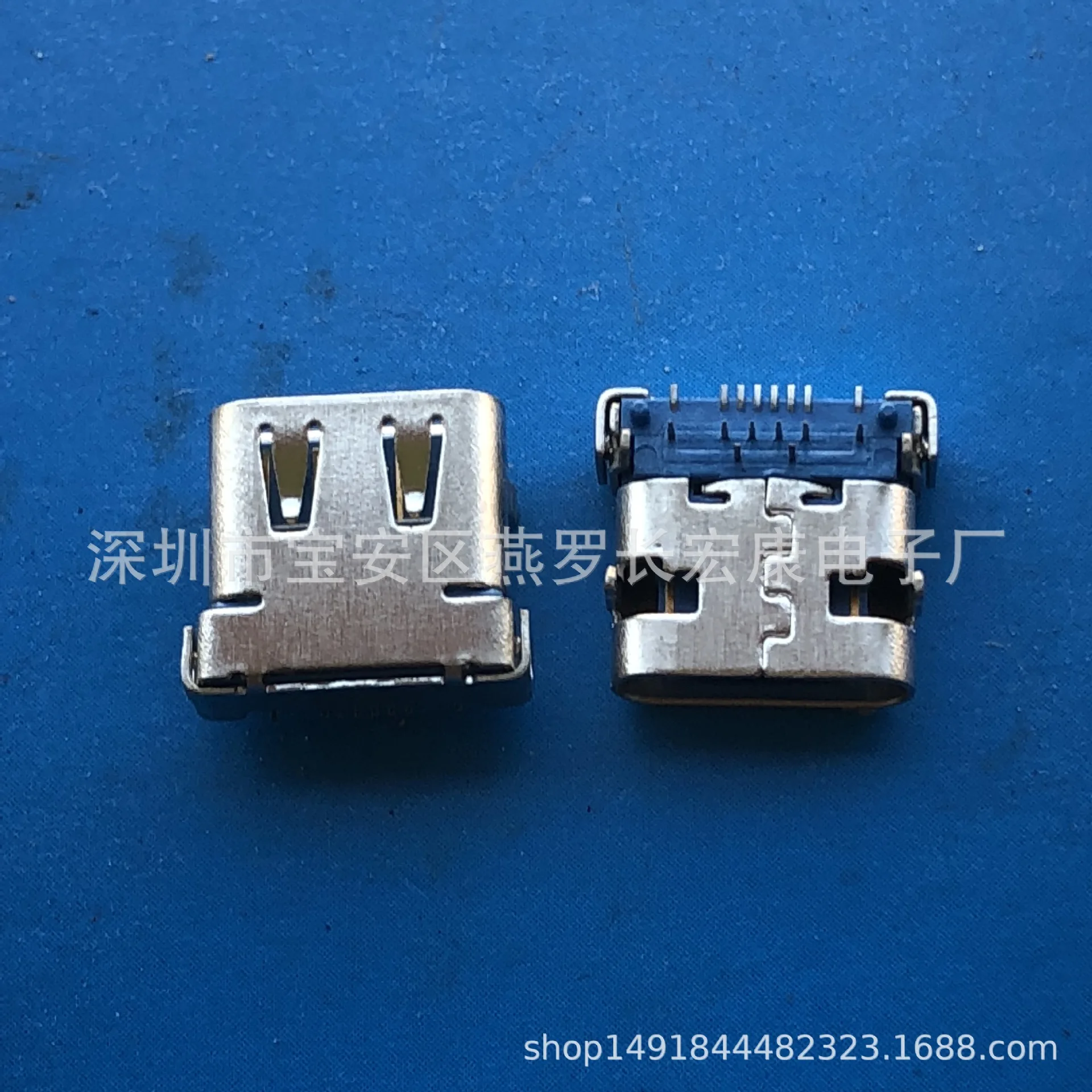 For factory direct sales Type-c female seat 16P front plug   rear patch type DIP+SMT four-pin plug-in board, mobile power supply