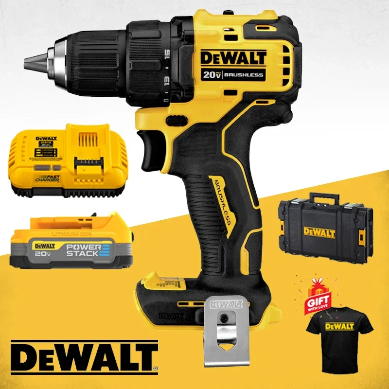 DEWALT DCD708 ATOMIC 20V MAX Cordless Drill Brushless Motor Power Tool With 18V Lithium-Ion Battery Impact Eletrical Driver Kit