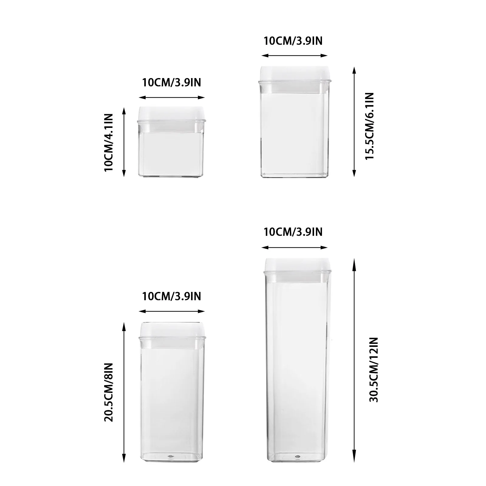 Plastic Food Storage Containers With 7PCS Airtight Kitchen Canisters For  Sugar Pantry Organization Labels And Marker Included