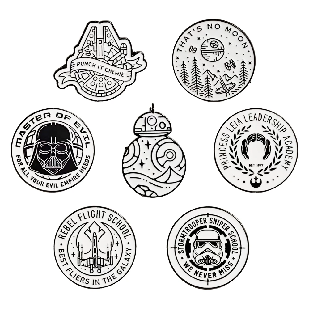 conjunto-de-7-pins-estilo-retro-star-wars-broches-de-metal-redondos-com-esmalte-do-robo-fofo-bb-8-darth-vader-e-leia-para-mochilas-e-joias