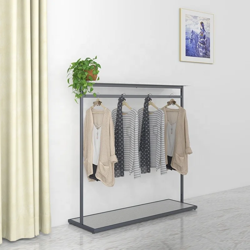 Custom Women's Retail Display  Shelf Bracket Clothing Store Hanger