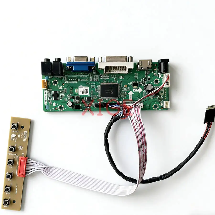 Комплект платы управления для LTN156AT03 LTN156AT05 LTN156AT09 LTN156AT02, LVDS 40-контактный, 1366x768, VGA, DVI, HDMI, для ноутбуков и мониторов, экран 1366*768