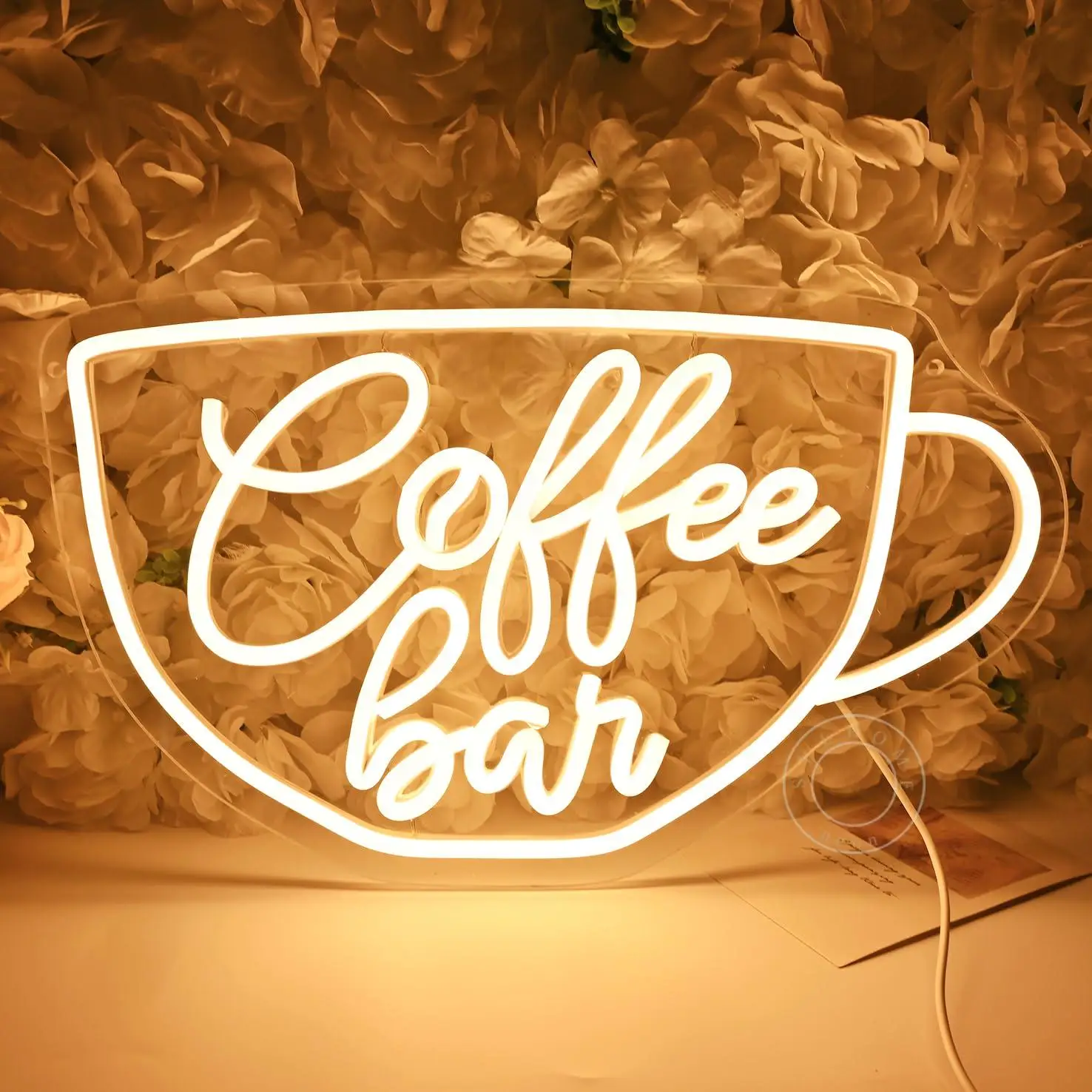 

Coffee Bar Neon Sign USB Powered LED Dimmable Neon Lights for Coffee Shop Kitchen Restaurant Birthday Christmas Party Decor