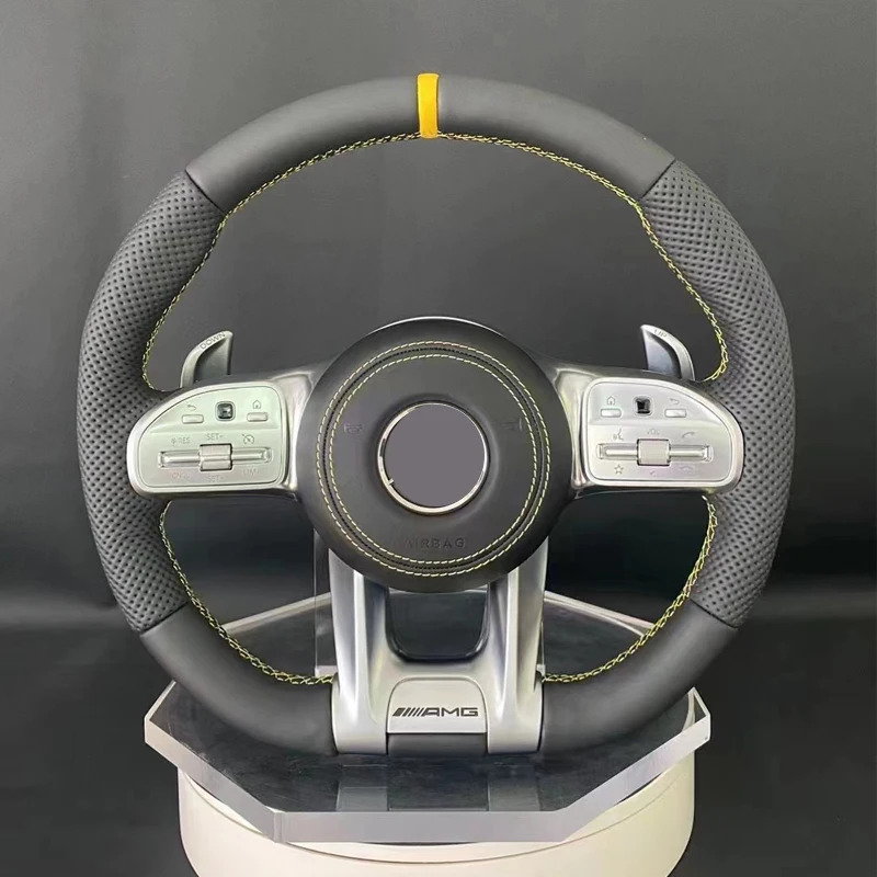 carbon fiber steering wheel is suitable upgrading new models C63 E63 E53 GT FLE GLS A35 GLB35 CLA G63