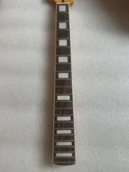 High Quality Left Hand Big Head Yellow Gloss Maple Maple Guitar Neck,22 Frets Rosewood Fretboard,White Block Inlay,Guitar Handle