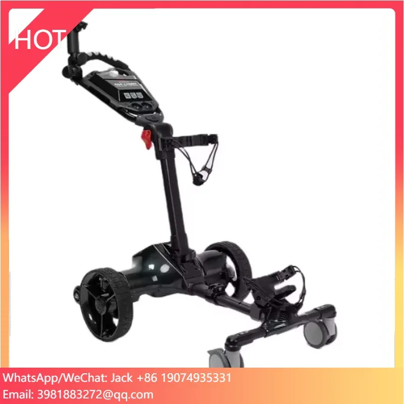 

2024 Factory Hot Sell golf caddy electric cart golf Bag Push Cart Star Electric Automatic Following Foldable Golf Carts Parts