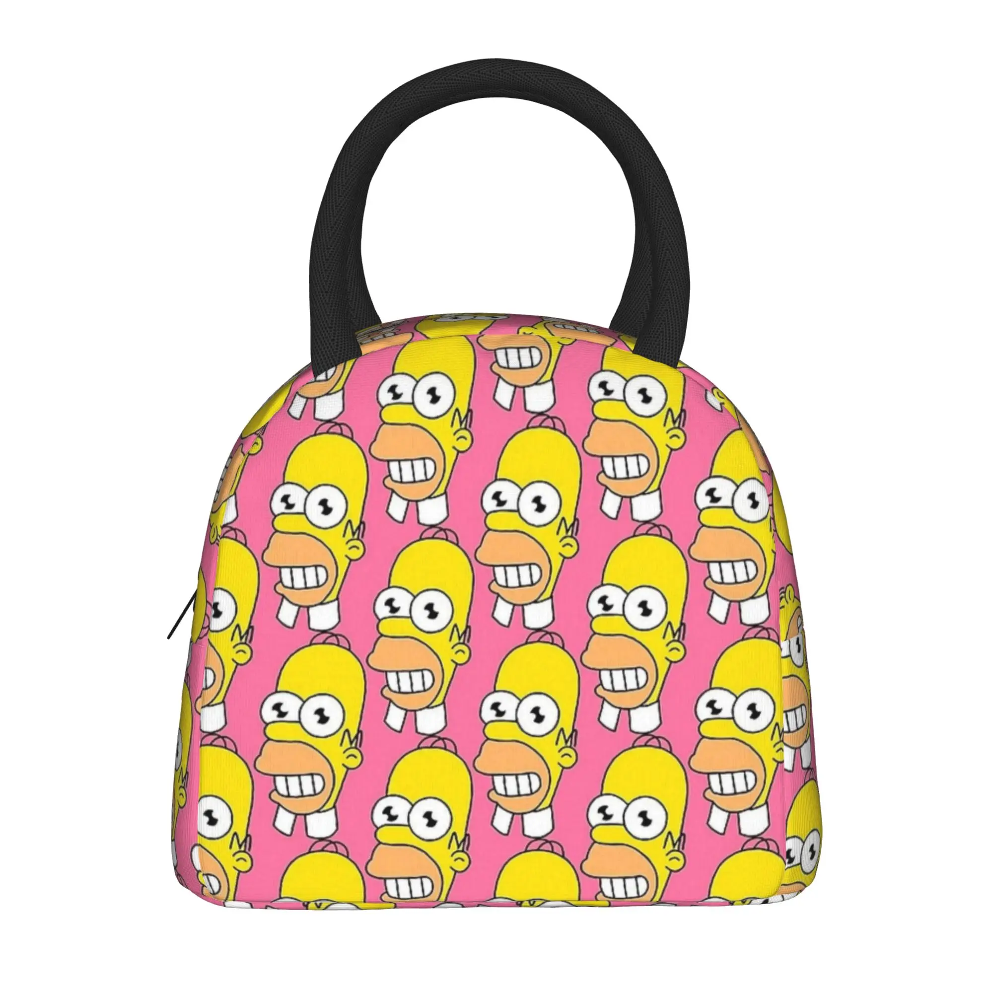 Mr Sparkle S-Simpsons Lunch Bag Funny Lunch Box For Women Travel Portable Cooler Bag Oxford Graphic Design Thermal Tote Handbags
