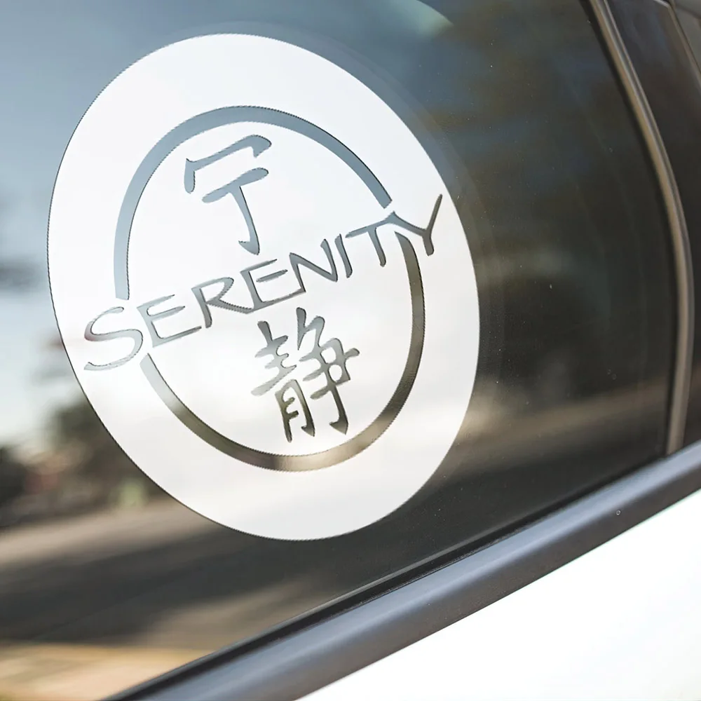 Car Styling Firefly Serenity Logo Stickers Fans Only Windows Bumper Decals Vinyl Accessories