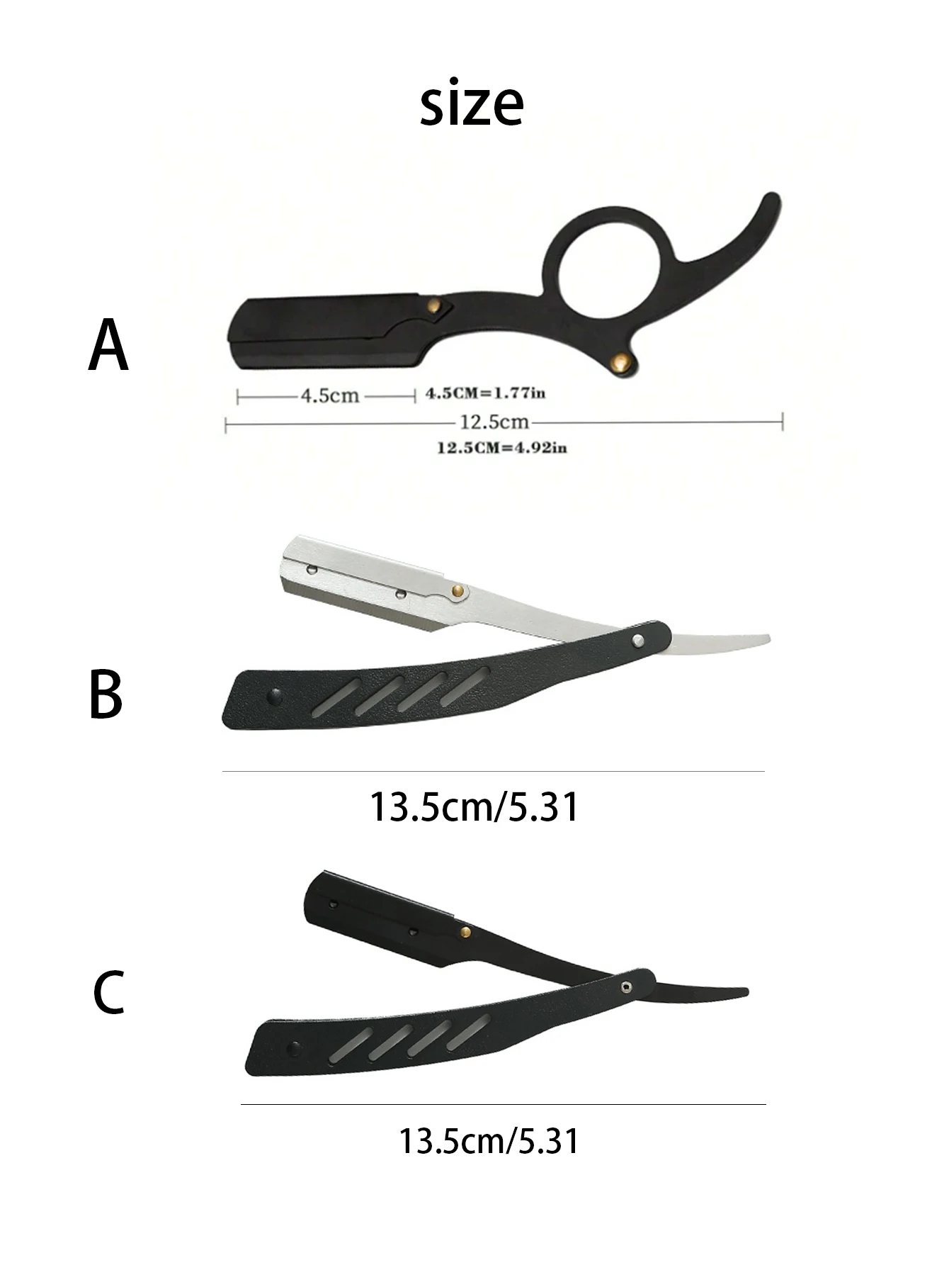 Manual Shaver for Men Barbershop Razor Stainless Steel Shank Is Easy To Use Safety Razor 1Pcs Shaving Razor with 10pcs Blades