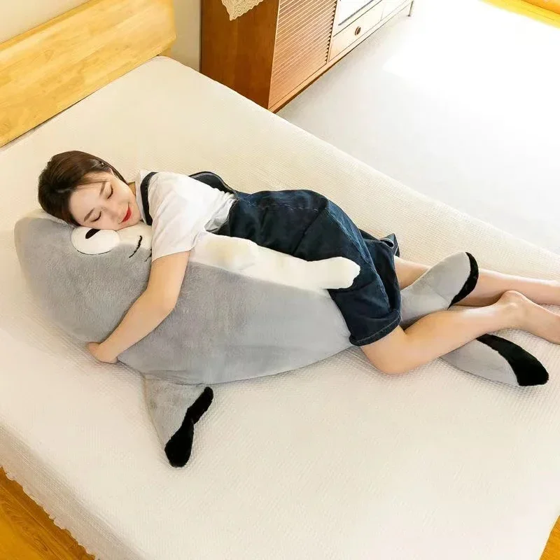 110cm Sharkitty Plush Toys Animal Doll Comforting Children's Large Sleeping Pillow Sleep Cushion Christma Gift 70cm/90cm