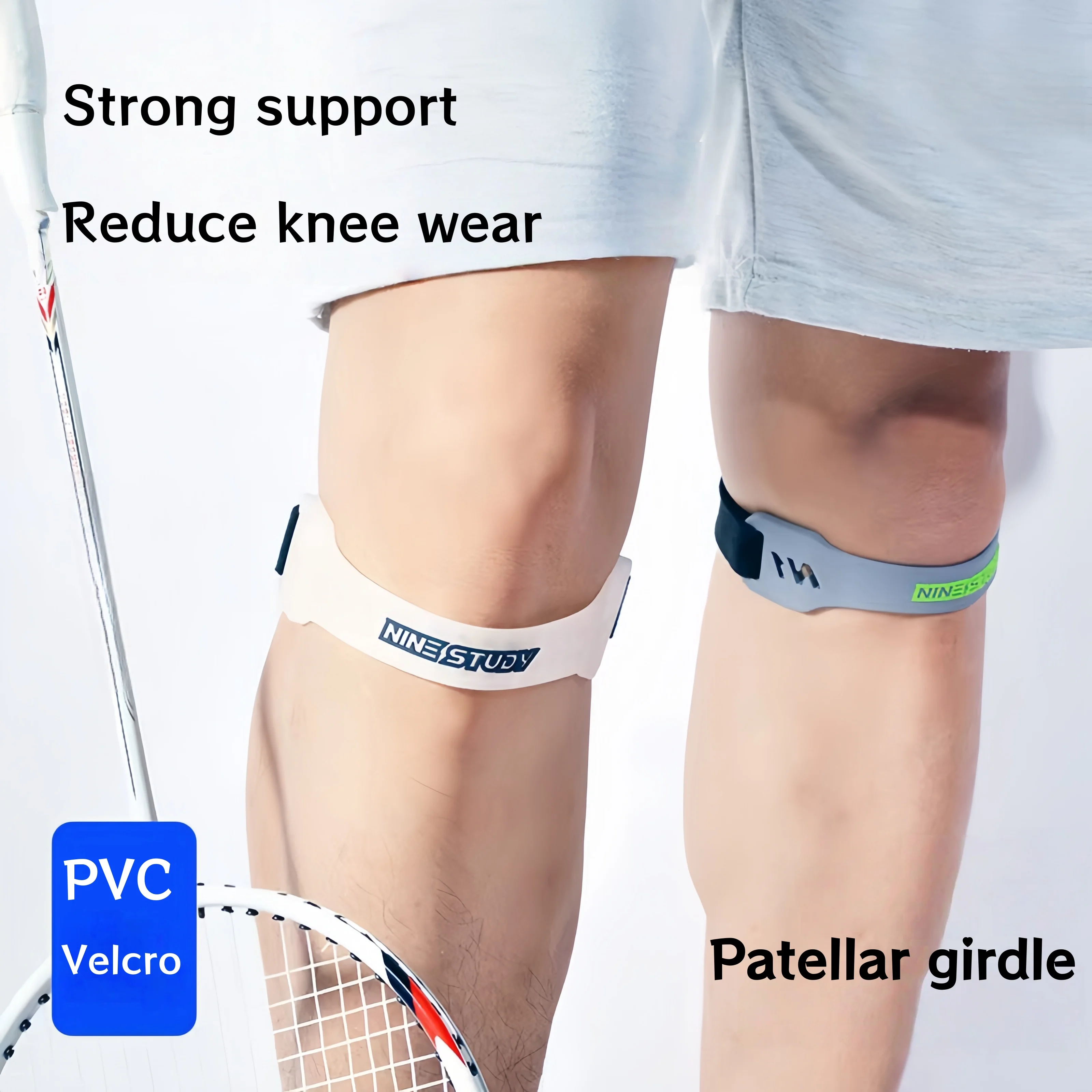 4 Colors PVC Patella Knee Strap Adjustable Sports Knee Support Band Women Men Running Gym Cycling Knee Pain Relief Protective Br