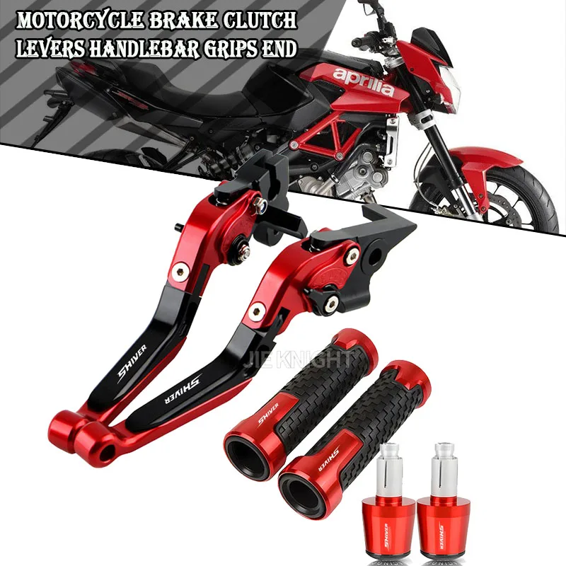 ل SHIVER 750 2007-2016 SHIVER750 دراجة نارية دواسة فرامل عتلات المقود مقبض القبضات ينتهي الملحقات