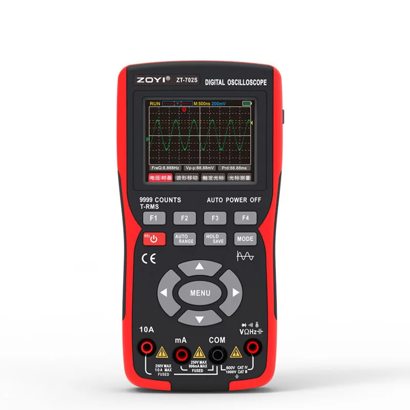 ZT702S ZT703S  handheld color screen digital oscilloscope multimeter color screen automotive maintenance multifunction meter