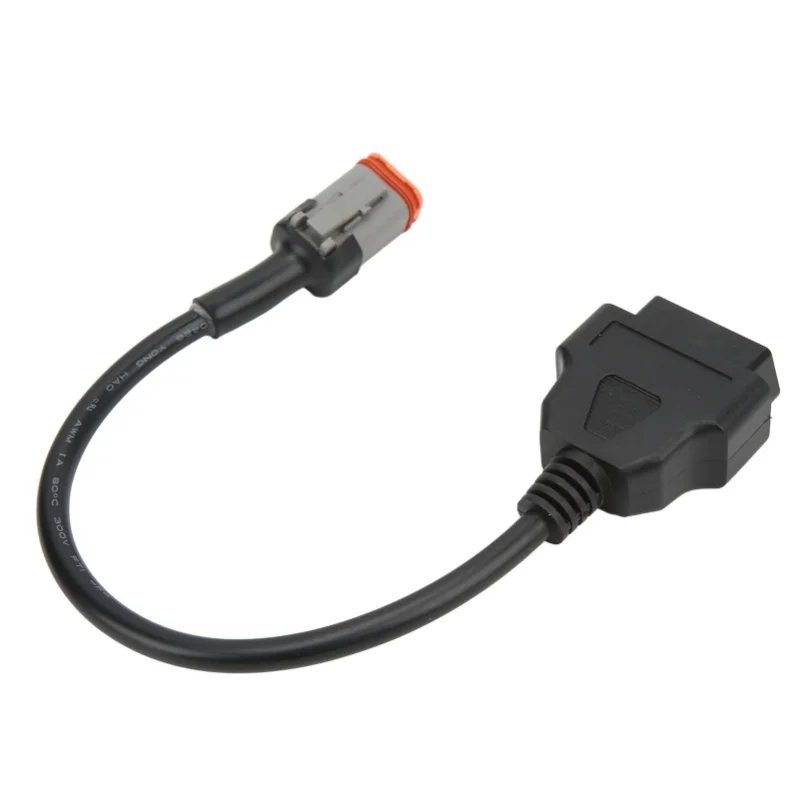 

Диагностический кабель OBD2 для мотоциклов с 4-контактным разъемом на 16-контактный, считыватель кодов, конвертер, сканер, адаптер, 12-24В