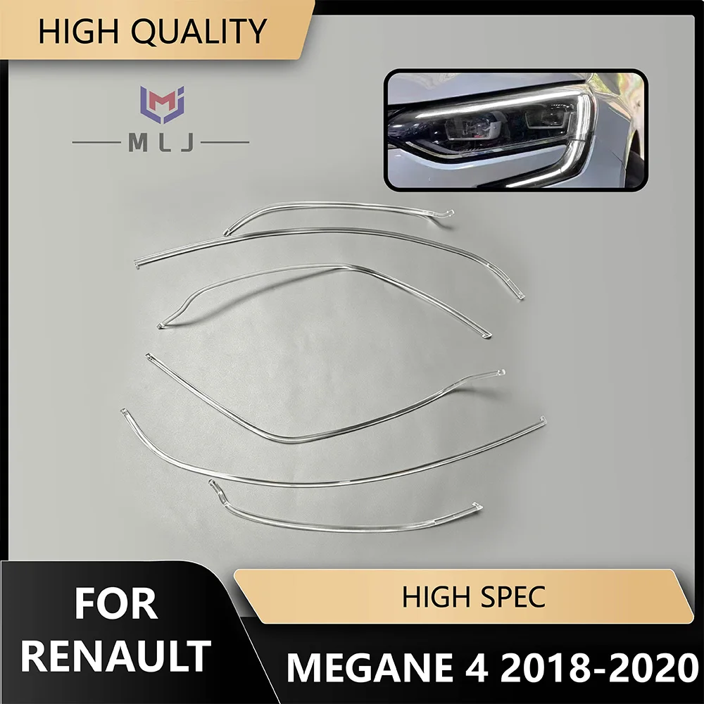 Angel Eyes Headlight Light Guide Strip Tube For Renault Megane 4 MK4 2018-2020 Daytime Running Light Replace parts