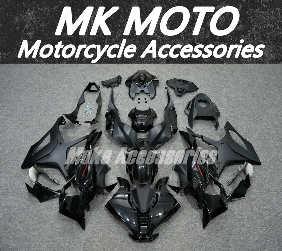 

Moke moto Motorcycle Fairings Kit Fit For S1000RR 2025 Bodywork Set Abs High Quality Injection New Black Silver
