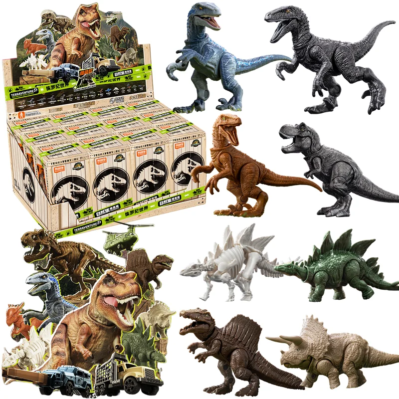 

New BLOKEES Jurassic World Tyrannosaurus Indominus Rex Velociraptor Anime Figure Model Building Block Toys Kids Christmas Gifts