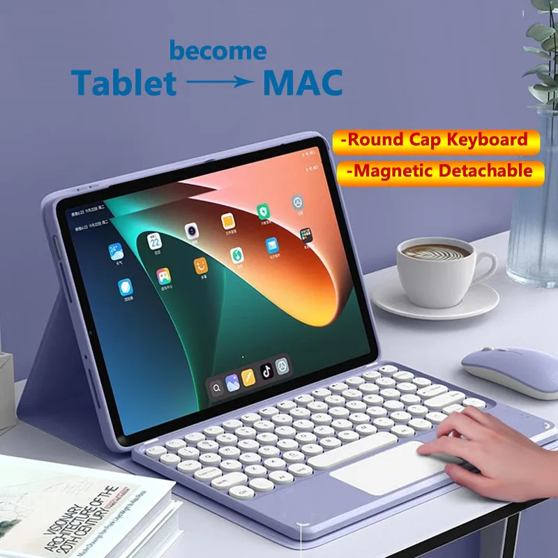 

Чехол-клавиатура для Lenovo Xiaoxin 12.7 2025 Tb373fu Tb375fc P11 Pro 11.5 K11 Plus 11.45 K11 M11 B11 2024 M10 3-й магнитный чехол