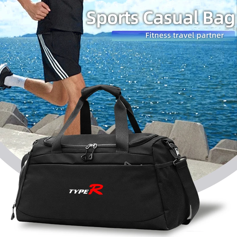 

Car Styling Fitness Bag Sports Organizer Large Capacity Travel Backpack For Honda Type R Civic Accord CRV HRV Pilot Fit Odyssey