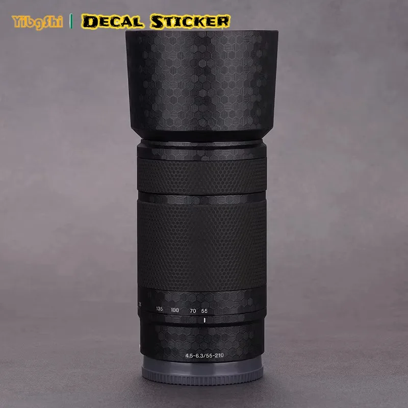 For Sony E 55-210mm F4.5-6.3 OSS Lens Sticker Advanced Protection Skin SEL55210 Lens Body Protective Anti-Scratch Decal Skin - view 3