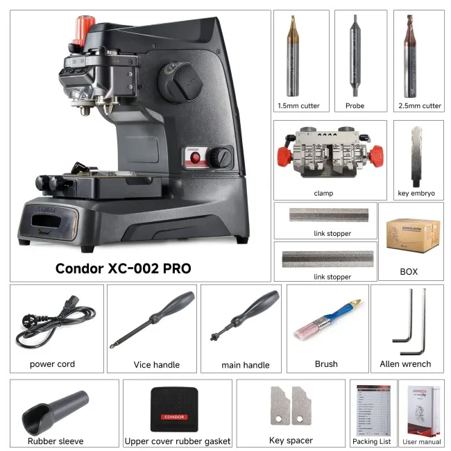 2026 Hot Selling New Product: Key Cutter User Manual XC-002 Pro (with Rotary Clamp)