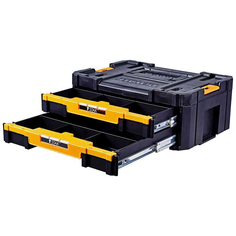 DEWALT DWST17804 TSTAK Tool Storage Organizer Double Drawers Carrying and Storing Parts Box Accessories Case