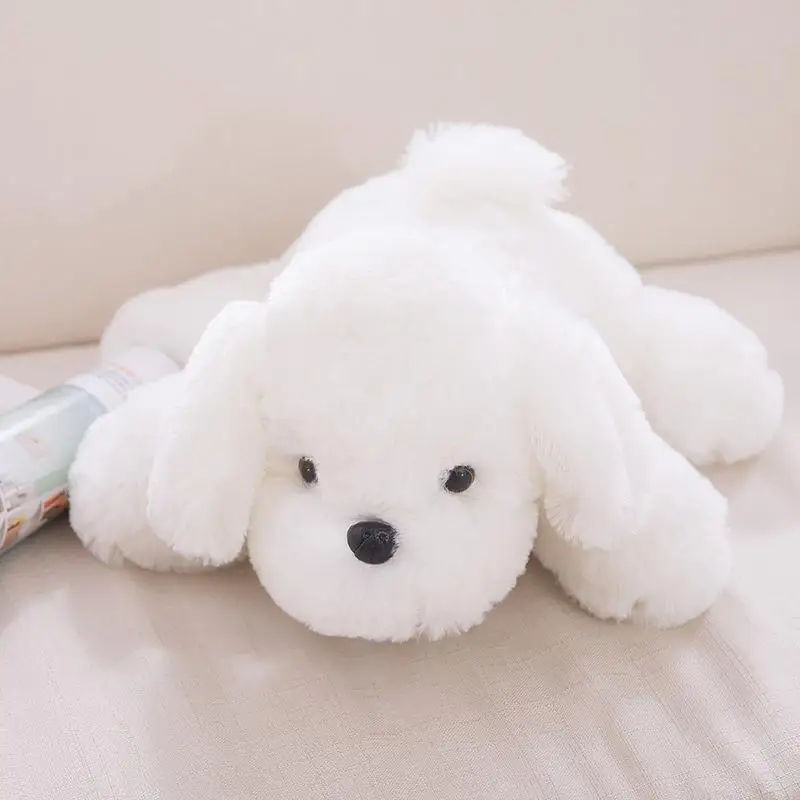 

23cm Cartoon Cute Little White Dog Plush Toy Girl Kawaii Animal Stuffed Dolls Cushion Sofa Pillow Kids Christmas Birthday Gift