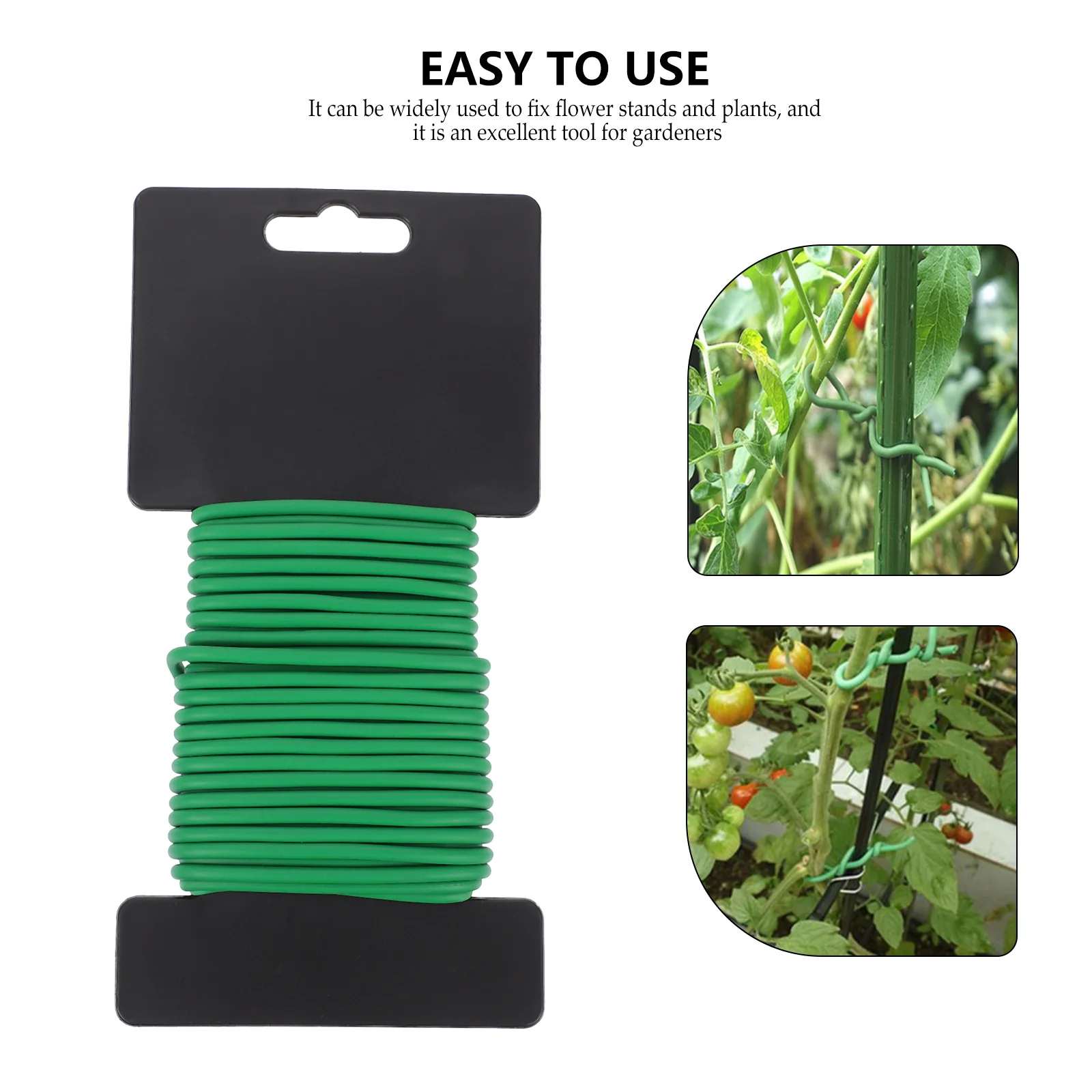 

PVC Coated Support Garden Binding Wire Flexible Plant Stem Ties Multi-purpose Gardening Accessories For Flower Stands