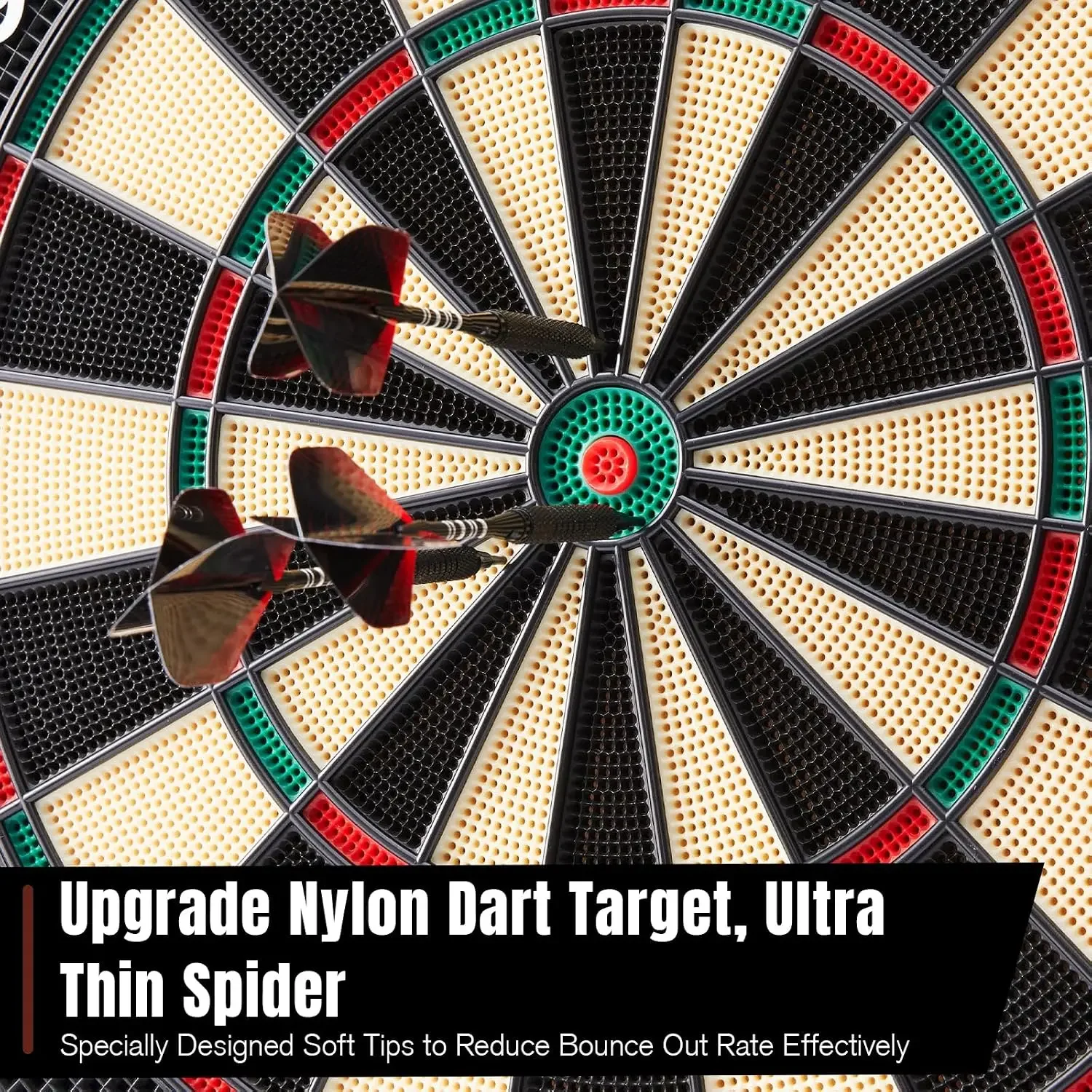 Electronic Dart Board with Wooden Door, Light Effects & Heckler Mode Electric Dartboard with 12 Darts & 100 Soft Tips, 50 image 9