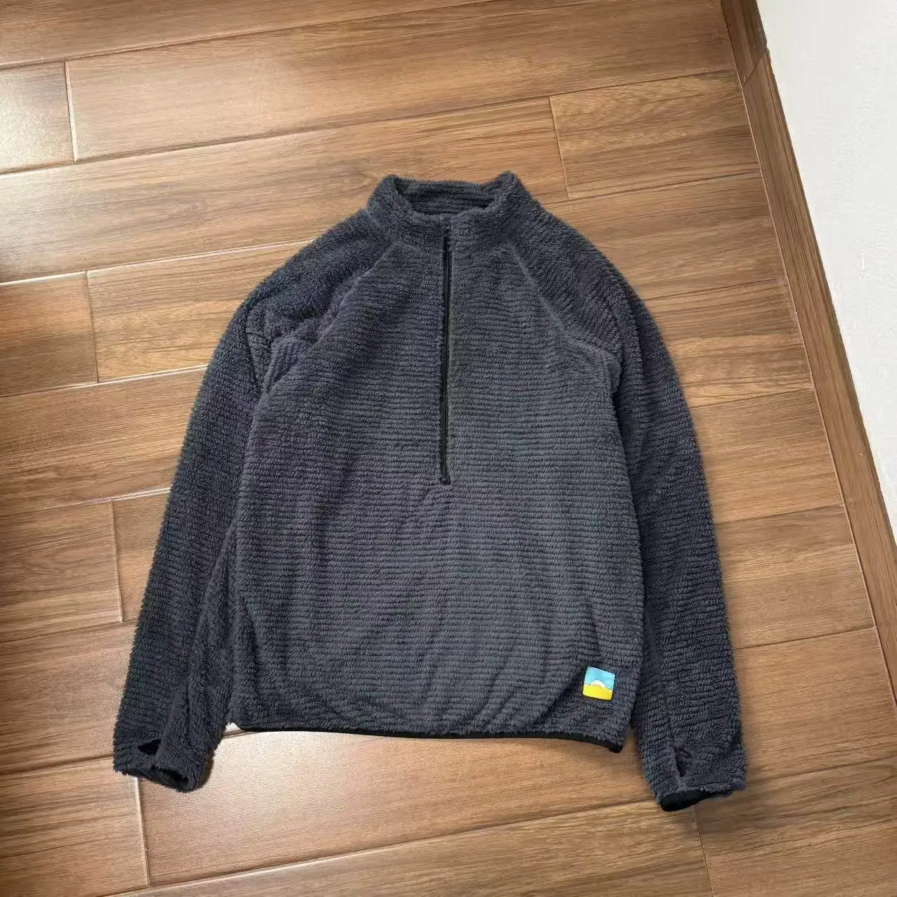 

Senchi Primaloft evolve P cotton 170g semi-zip fleece mid-layer thermal sweater jacket