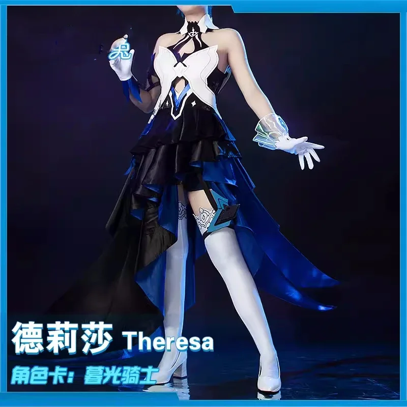 Theresa Apocalypse Cosplay Dress Game Honkai Impact 3rd Women Gorgeous Costume Women's Activity Party Role Play Clothing Suit