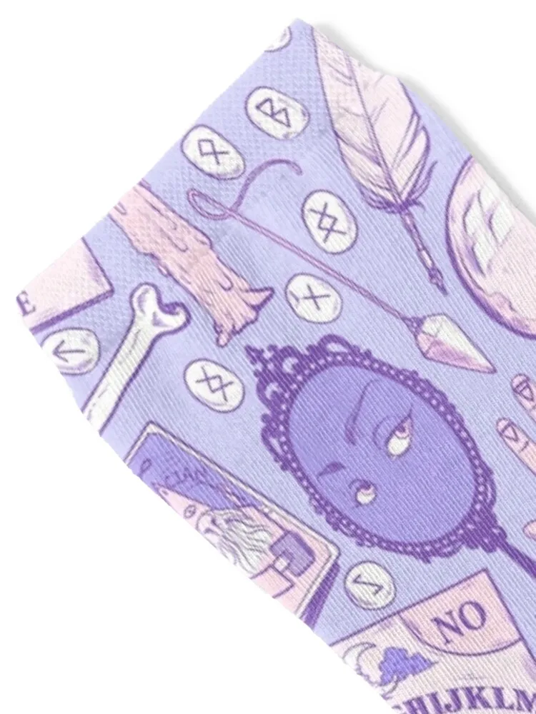 Divination in Pastel Purple Socks tennis luxe sport floor Ladies Socks Men's