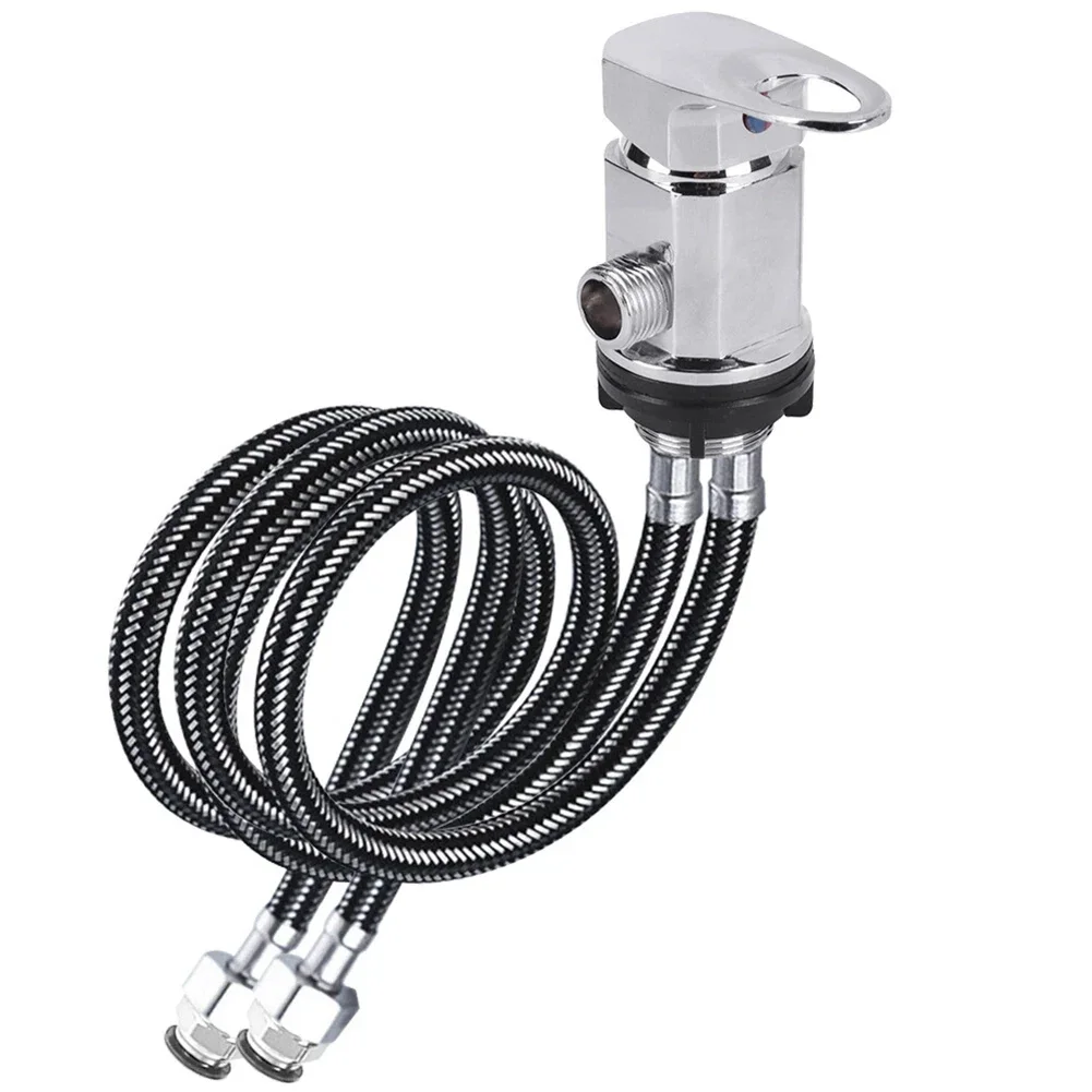 Camping Showers Outdoor Showers Pipe Length 800mm Mixing Valve Flexible Control Zinc Alloy Construction Consistent Water Flow