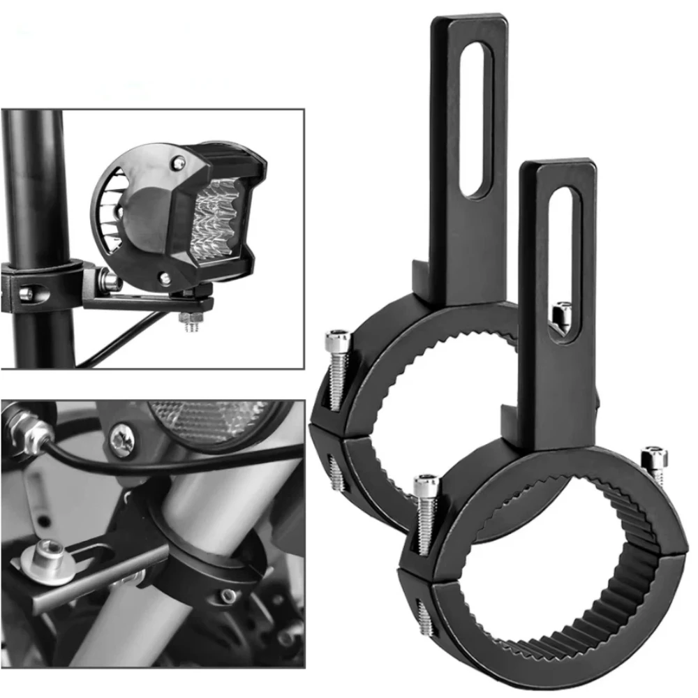 

Motorcycle Universal Mount Headlight Spotlight Bracket Fog Driving Lights Brackets Fork Ear Chopper Headlamp Holder accesorios