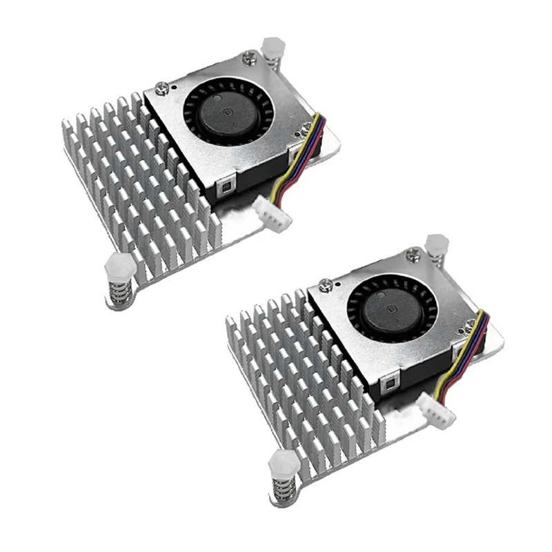 2 Sets For Raspberry Pi 5 Active Cooler With Fan For Efficient Heat Dissipation