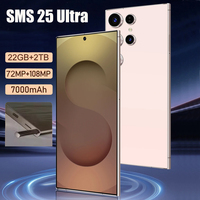 SMS 25 Ultra HD Cellphone Global Version Cell Phone 22GB+2TB Android 14 Smartphone 5G Dual SIM 7800mAh Original Mobile Phones